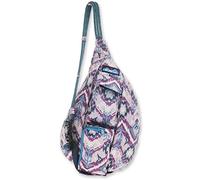 KAVU Mini Rope Sling Pack with Adjustable Rope Shoulder Strap, Purple Ikat, One size