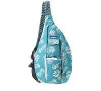 KAVU Original Rope Bag Sling Pack with Adjustable Rope Shoulder Strap - Pineapple Passion, Pineapple Passion, One size