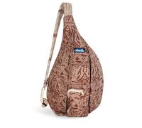 KAVU Original Rope Bag Sling Pack with Adjustable Rope Shoulder Strap, Mod Moth, One size