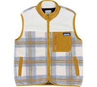 Kavu - Sherpa sleeveless jacket - Women's - Ozette Sherpa Fleece Vest - Ozette Sherpa Fleece Vest W Horizon Plaid for Women - Size L - Blue Blue L