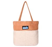 KAVU Tote It All Fleece Market Bag With Stash and Interior Zip Pockets, Blush Cloud, One Size