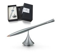 Kavura Metal Gravity Spinner Pen - Crafted with Japanese Precision, Anodized for a Sleek Metallic Finish - Relieves Stress & Sparks Creativity - Elegant Gift for Professionals and Graduates (Grey)