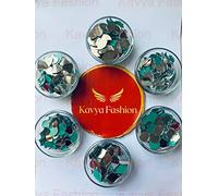 Kavya Fashion All New Shape Mirror kit for Jewellery Making,Other Craft Work Like Project & lippan Art, mud Work (14 Shape of Mirror kit-Total-1400 Piece)[Free Fabric Glue Cone] (Combo of 6)
