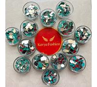 Kavya Fashion All New Shape Mirror kit for Jewellery Making,Other Craft Work Like Project & lippan Art, mud Work (14 Shape of Mirror kit-Total-1400 Piece)[Free Fabric Glue Cone] (Combo of 14)