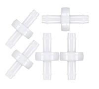 Kavylany 5Pcs Check Valve PVDF Wear-Resistant One-Way Check Valve for Fuel Liquid Air 1/4 Inch 6 mm
