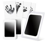 KAWAAN Dog Footprint, Footprint Kit, 4 Stencils and 8 Printing Cards, Ink for Dog Footprints, Non-Toxic, No Stain, Safe, Pet Footprint Kit