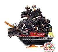Kawada nanoblock Pirate Ship Deluxe Edition NB-050 fm Japan w/Tracking