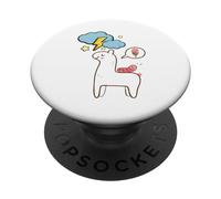 Kawai Llama Popsicle Cloud Worm Cute Lama Design Funny PopSockets Adhesive PopGrip