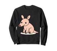 Kawaii Aardvark Cartoon Cute Animal Illustration Sweatshirt