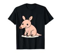 Kawaii Aardvark Cartoon Cute Animal Illustration T-Shirt