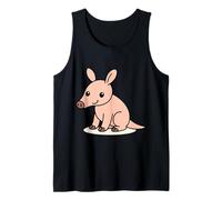 Kawaii Aardvark Cartoon Cute Animal Illustration Tank Top
