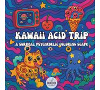 kawaii acid trip: A Psychedelic Adult Coloring Book with Bold Lines, Cute Chaos, and Trippy Creatures for Stress Relief and Fun