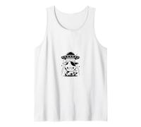 Kawaii Alien Abduction Cow UFO Beam Retro Cosmic Tank Top