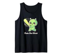 Kawaii Alien Baseball Batter Outta This World Tank Top