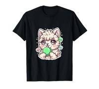 Kawaii Alpaca with Macaroons in Pastel Style T-Shirt