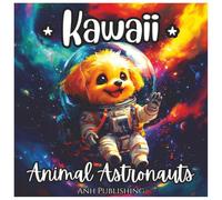 Kawaii Animal Astronauts Fun Fantasy Coloring Book For Kids: Adorable Space-Themed Coloring Pages Featuring Cute Animal Astronauts for Boys and Girls Ages 4-8 (Kawaii Animal Series)