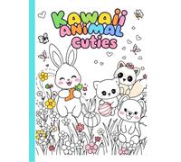 Kawaii Animal Cuties: A Super Cute Coloring Book for Kids & Teens - Bunnies, Pandas & Playful Pets (Kawaii World Coloring Series)