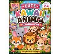 Kawaii Animals Coloring Book for Kids Ages 2 - 6: Bold and Easy Cute Animal Coloring Pages with Jungle, Ocean, Farm & Pet Animals. Fun Activities for ... Books ; Kawaii Animal Learning Series)