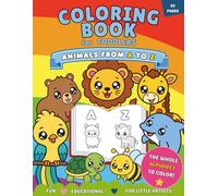 Kawaii Animals Coloring Book for Toddlers: Learn the Alphabet While Coloring Adorable Animals (Tiny Happy Learning)