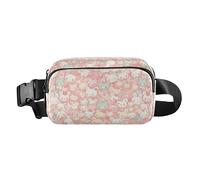 Kawaii Animals Faces Fanny Pack Belt Bag Crossbody Bags for Women Adjustable Strap Everywhere Waist Pouch for Workout Running