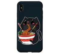 Kawaii Anime Cat Eating Japanese Noodles Ramen Case for iPhone XS Max