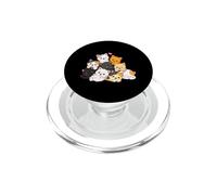 Kawaii Anime Cat Pile Cute Chibi Kitty Mountain Neko Lover PopSockets PopGrip for MagSafe