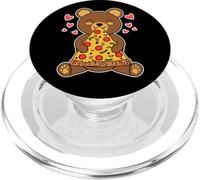 Kawaii Anime Cute Bear Eats Pizza PopSockets PopGrip for MagSafe