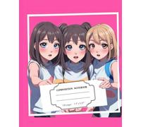 Kawaii Anime Girl Composition Notebook: Wide Ruled, Cute Anime & K-Pop Music Vibes for Teens & Students (120 Pages)