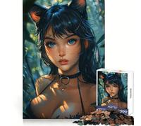 Kawaii Anime Girl Jigsaw 1000 Pieces for Teenagers Brain Exercise Clean Joint Home Activity Night Fun (38x52cm)