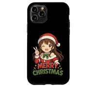 Kawaii Anime Girl Santa Merry Christmas Otaku Case for iPhone 11 Pro
