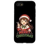 Kawaii Anime Girl Santa Merry Christmas Otaku Case for iPhone SE (2020) / 7/8