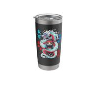Kawaii Anime Ninja Protected By Japanese Dragon Stainless Steel Insulated Tumbler