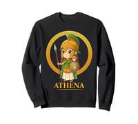 Kawaii Athena Greek Mythology Chibi Goddess Ancient Greece Sweatshirt
