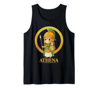 Kawaii Athena Greek Mythology Chibi Goddess Ancient Greece Tank Top