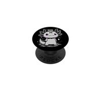 Kawaii Axolotl Angel Horror Cute Creepy Goth Design PopSockets Adhesive PopGrip