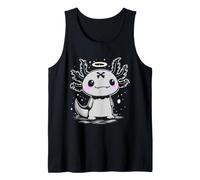 Kawaii Axolotl Angel Horror Cute Creepy Goth Design Tank Top