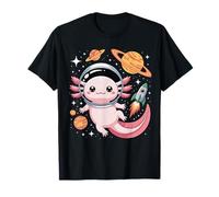 Kawaii Axolotl Astronaut Cute Axolotls Planets Space T-Shirt