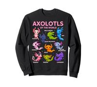 Kawaii Axolotl - Axolotls of the World Cute Animals Sweatshirt