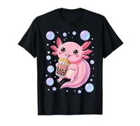 Kawaii Axolotl Boba Bubble Tea T-Shirt