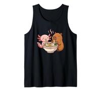 Kawaii Axolotl Capybara Ramen Noodle Foodie Animal Tank Top