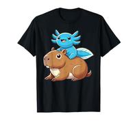 Kawaii Axolotl Capybara T-Shirt