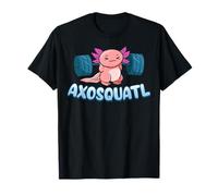 Kawaii Axolotl Cute Squats Fitness Gym Lovers T-Shirt