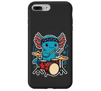 Kawaii Axolotl Drummer with Drum Set Cute Rock Music Case for iPhone 7 Plus/8 Plus