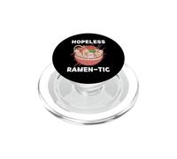 Kawaii Axolotl Eats Ramen Hopeless Ramentic Cute Aesthetic PopSockets PopGrip for MagSafe