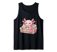 Kawaii Axolotl Gamer Cute Pastel Gaming Aesthetic Kids Tank Top