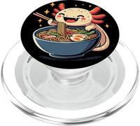 Kawaii Axolotl Ramen Feast Anime Noodle Lover PopSockets PopGrip for MagSafe
