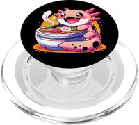 Kawaii Axolotl Ramen Feast Anime Noodle Lover PopSockets PopGrip for MagSafe