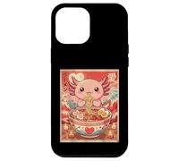 Kawaii Axolotl Ramen Valentine Couples Anime Case for iPhone 12 Pro Max