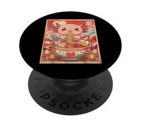 Kawaii Axolotl Ramen Valentine Couples Anime PopSockets Adhesive PopGrip