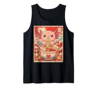 Kawaii Axolotl Ramen Valentine Couples Anime Tank Top